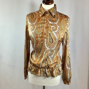 Solitaire retro inspired - paisley blouse